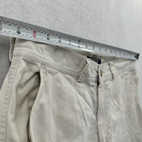 Vintage Polo Ralph Lauren Bleecker Paratrooper Khaki Military Cargo Shorts Men34 - Picture 9 of 13